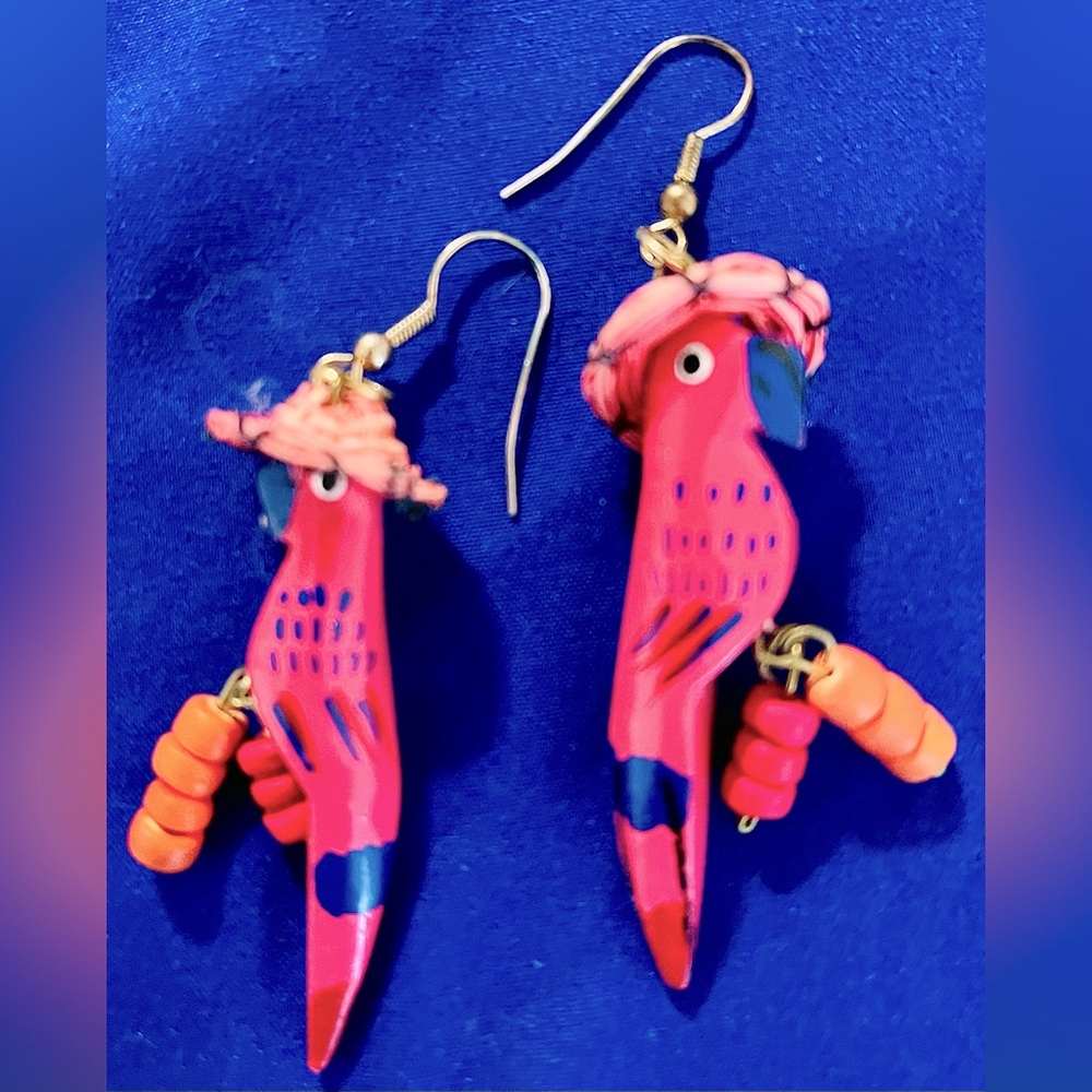 Parrot earrings